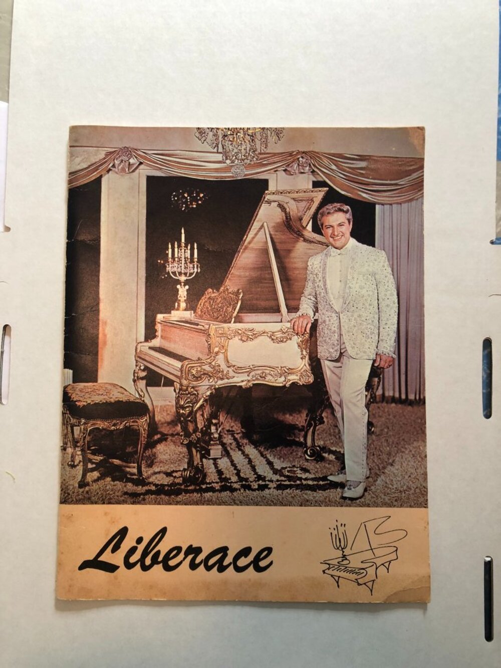 Liberace Autographed Program Signed on Back - Picture 3 of 11